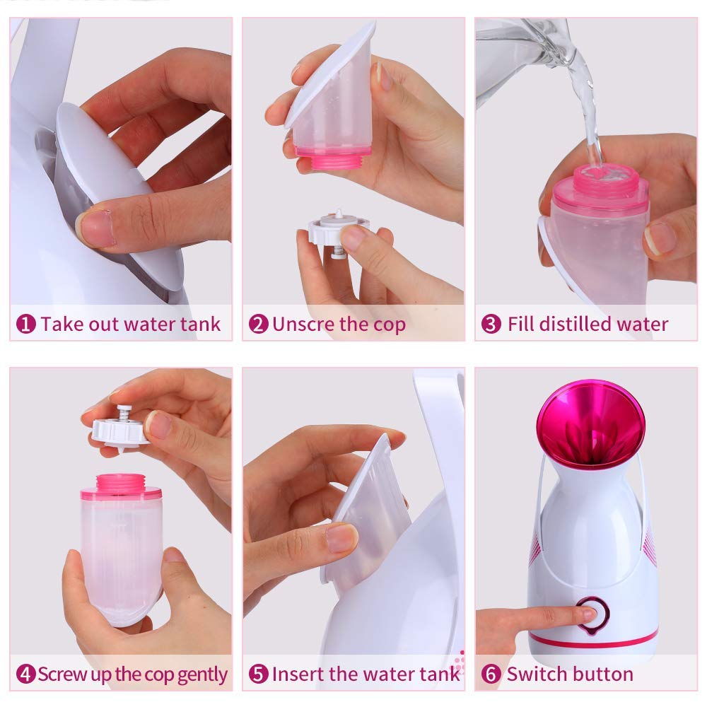 Face Steamer, Nano Ionic Facial Steamer