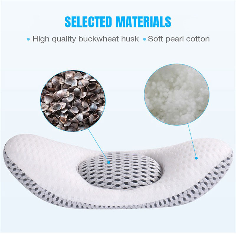 Buckwheat Lumbar Support Sleep Pillow