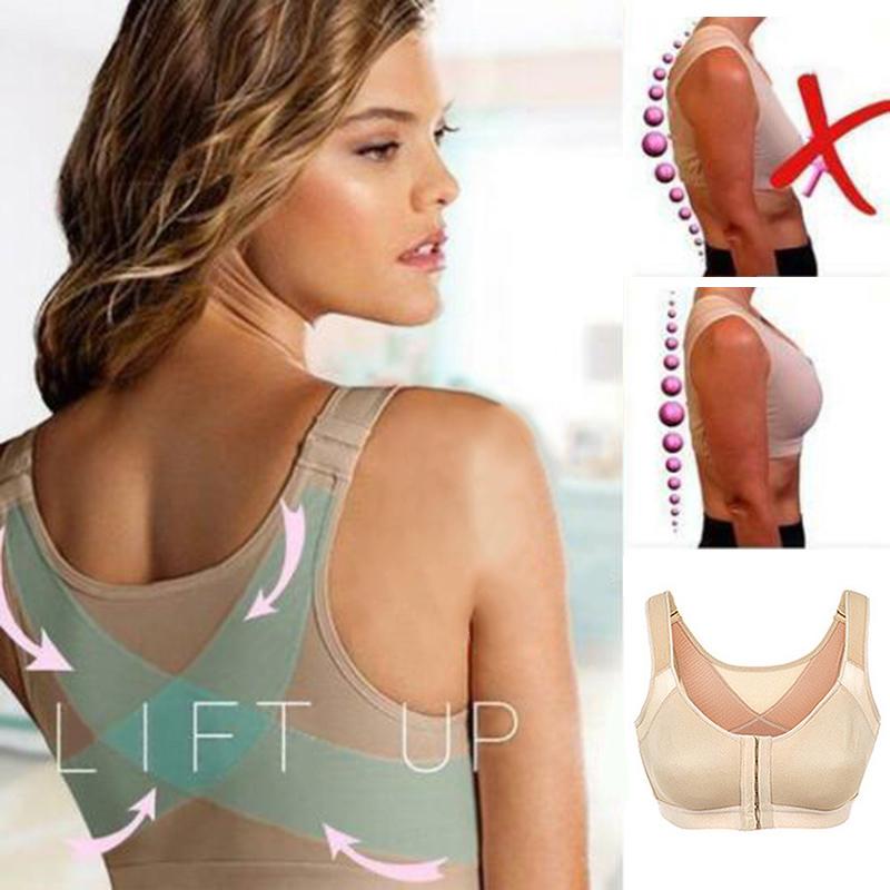Listenwind Women Posture Corrector Bra Wireless Back Support Lift Up Yoga  Sports Bras Push Up Underwear Fitness Tops Plus Size 