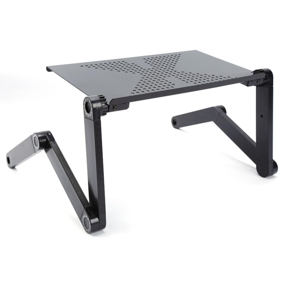Adjustable Ergonomic Portable Aluminum Laptop Desk. (Mouse Pad Included)-Laptop Desks-InspiredBeing