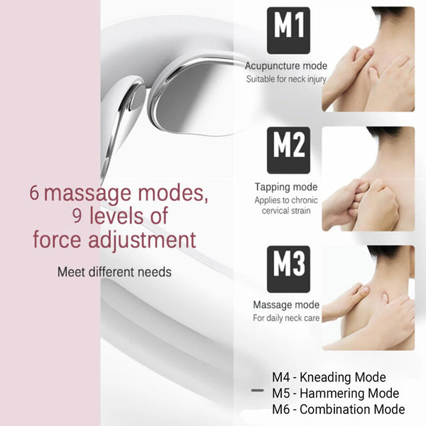 Neck Pain Relief Device, Occipital Neuralgia Relief, Intelligent Heating Neck Massager