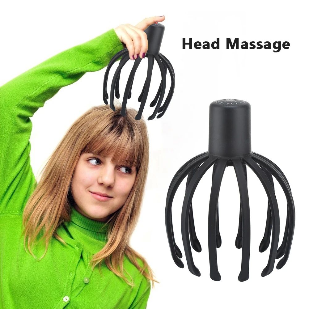 TranquiTouchSoother: Electric Octopus Claw Scalp Massager
