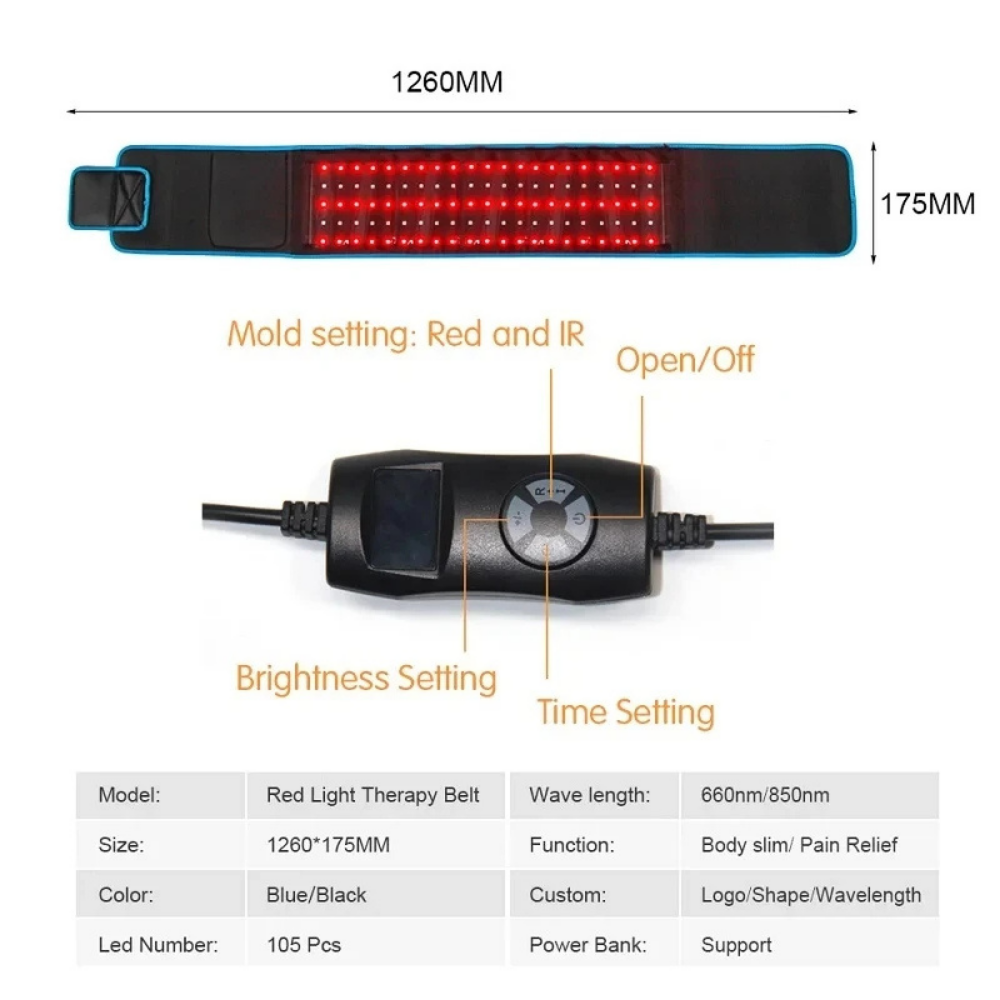 ThermaRelief: Red Light Belt Infrared Warming Pad