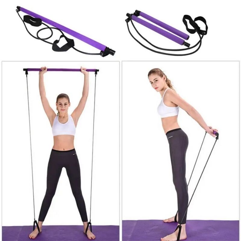 Complete Core & Toning Portable Pilates Bar: Yoga-Infused Resistance Training