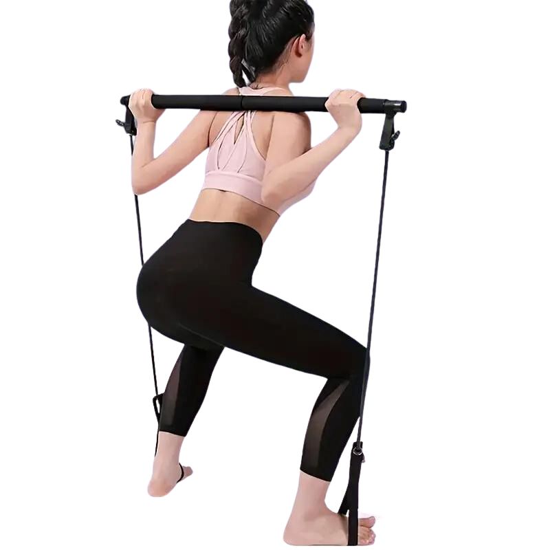 Complete Core & Toning Portable Pilates Bar: Yoga-Infused Resistance Training