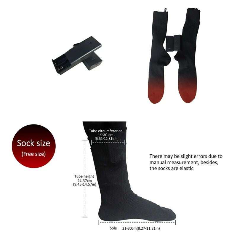 WarmStride: Electric Rechargeable Battery Powered Heated Socks