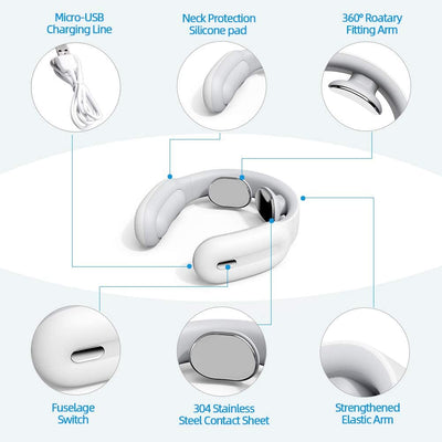 Electric Neck Massager, Electric Pulse Back And Neck Massager