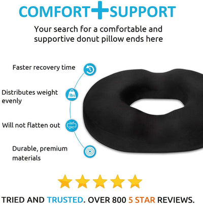 Donut Pillow | Relief for Hemorrhoids, Coccyx, Ulcer, and Tailbone Pain
