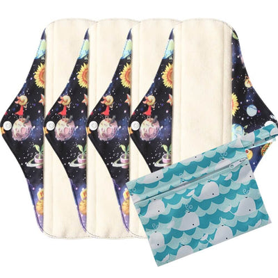 Reusable Panty Liners Set, Washable Feminine Pads