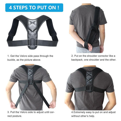 PostureFix™ Posture Corrector (Adjustable For All Sizes)-Braces & Supports-InspiredBeing