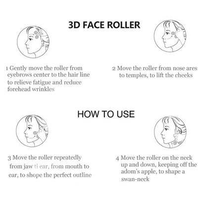 3D Massage Roller, V- Shape Face Massage