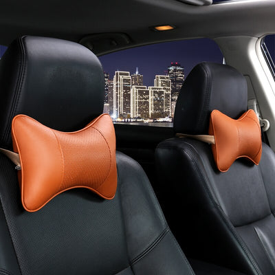 Car Headrest Pillow , Car Neck Support Pillow With Headrest Strap