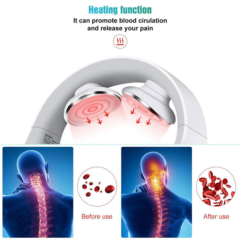 Neck Pain Relief Device, Occipital Neuralgia Relief, Intelligent Heating Neck Massager