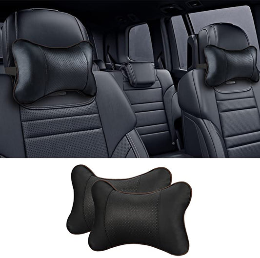 Car Headrest Pillow , Car Neck Support Pillow With Headrest Strap